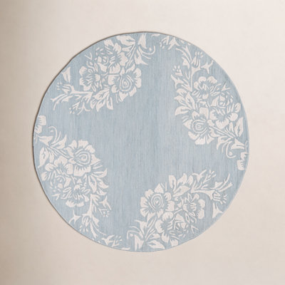 Hand-Tufted Wool Floral Rug
