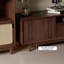 Meuble télé en bois massif brun noisette-802585959