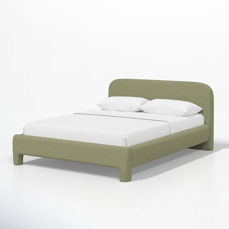 Illy Upholstered Standard Bed, King, Zuma Laurel Textured Linen