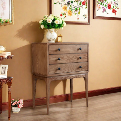Three-Drawer Console Cabinet