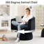 Fauteuil demi-tonneau pivotant 28 po-1140986761