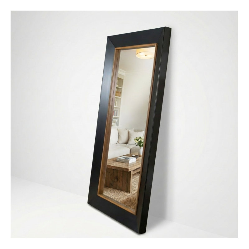 Miroir Lux, Noir / brun