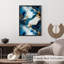 Abstrait bleu, coups de pinceau, reproduction d'art moderne sans cadre-2095656224