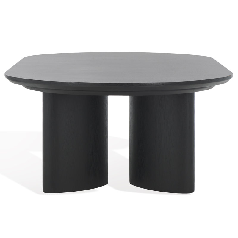 Barnard Oval Wood Coffee Table, Black