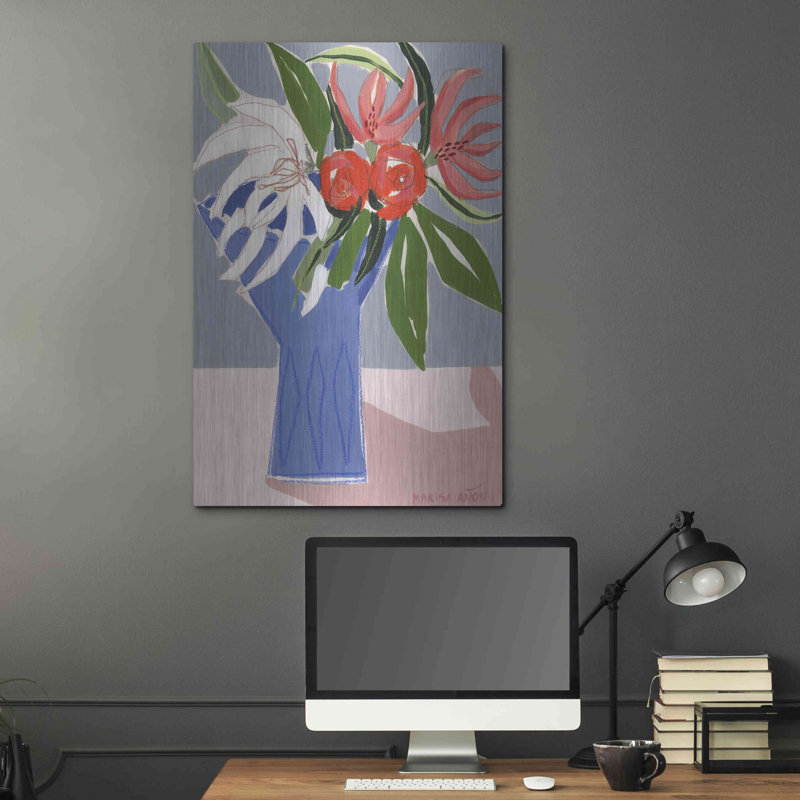 "Spring Florals 10" par Marisa Anon, H 36 po x l 24 po