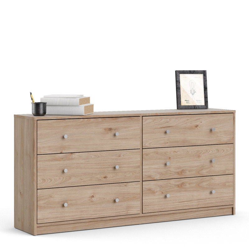 Gott 6 Drawer 143.1cm W Dresser, Brown