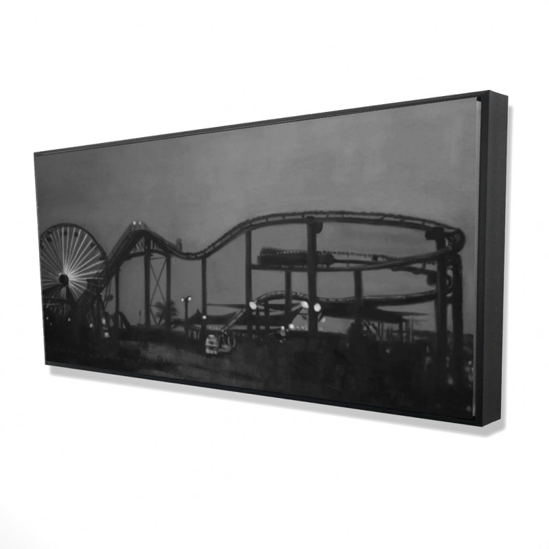 Amusement park - 24"x48" Framed canvas