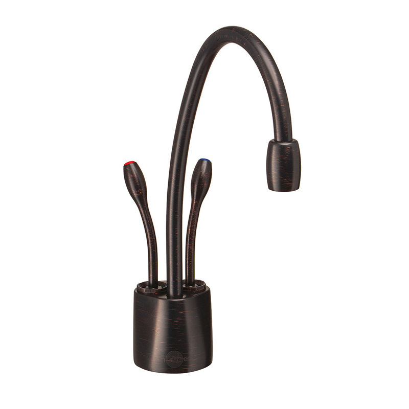 Distributeurs d'eau chaude et froide, Bronze classique frotté à l'huile