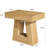 Rectangular Wooden Side Table 