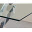 Darene Glass Top Metal Base Dining Table