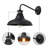 Fairmouth Motion Sensor Dusk to Dawn 10.5" H Outdoor Barn Light (Set of 2)