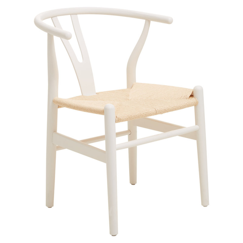 Lucette 45cm H Solid Wood Side Chair, White