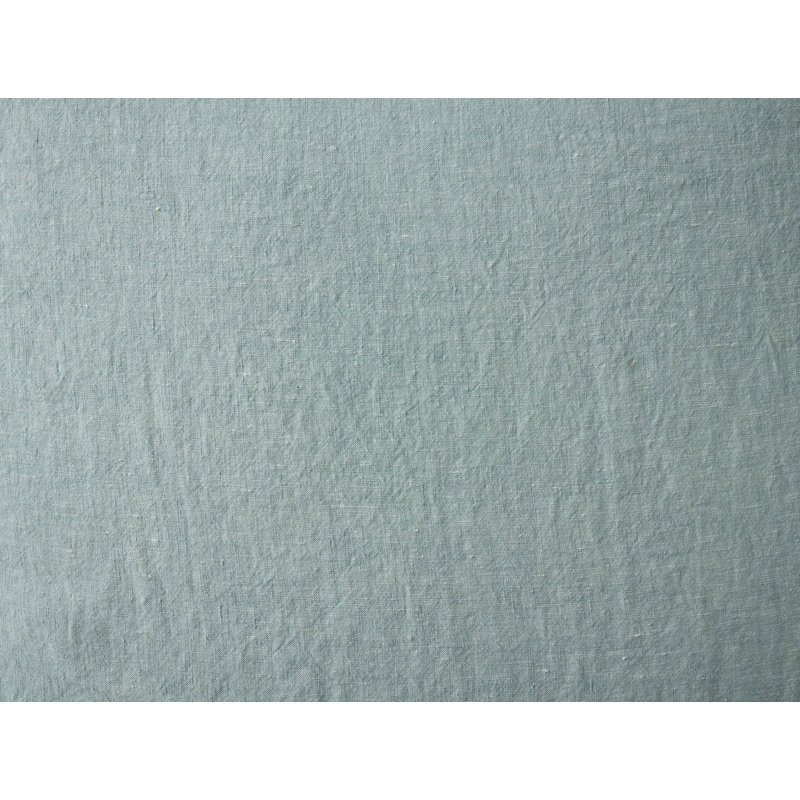 Organic Relaxed 100% Linen Envelope Sham, Euro, Pacific Blue Chambray