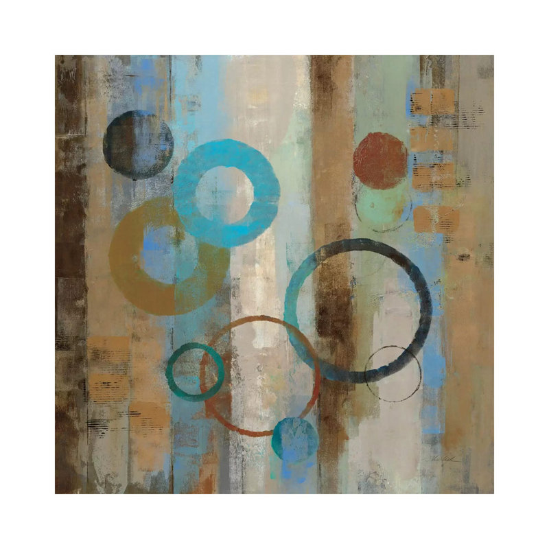 «Bubble Graffiti I» par Silvia Vassileva, reproduction d'art, Toile tendue, Aucun mat, H 18 po x l 18 po x 1,5 po
