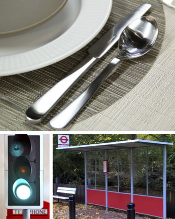 David Mellor cutlery, David Mellor traffic light, David Mellor bus shelter | 90 Years of British Design, Wayfair UK