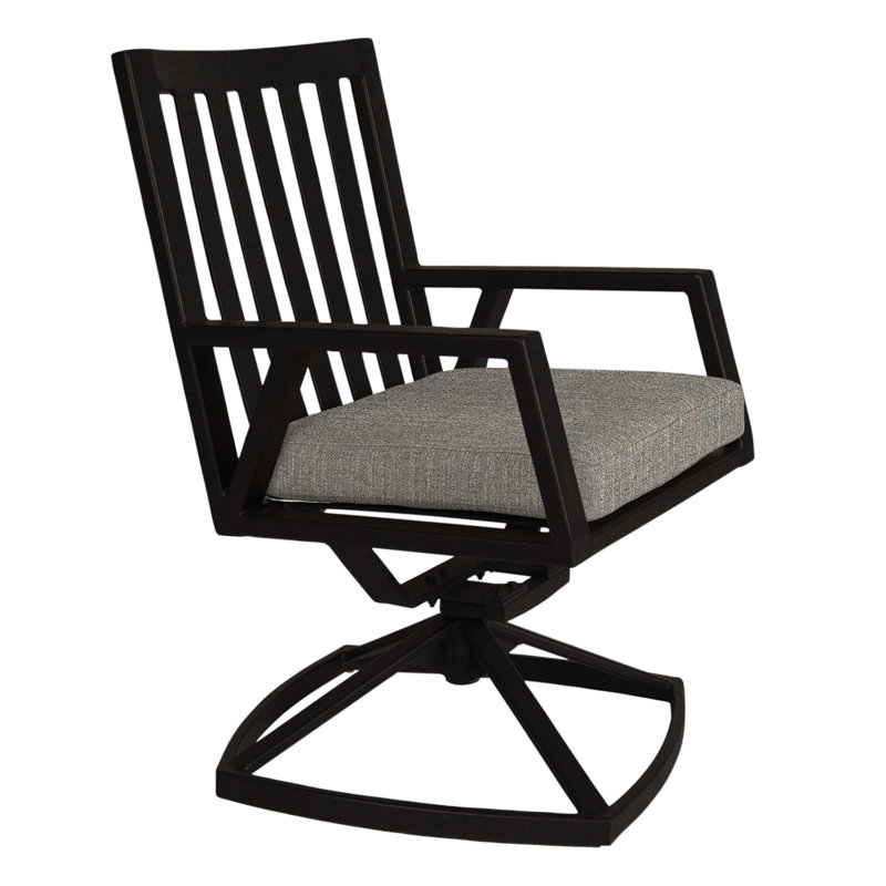 Aris Outdoor Rocker Chair, Carbon Black, Adena Shale