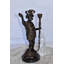 Supernova Blackamoor Candle Holder Mad of Bronze Statue Mounted on Marble  9" x 4" x 17"H