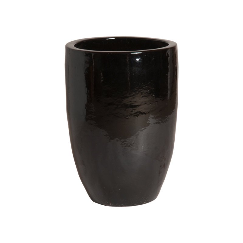 Pot à fleurs en céramique Antawon, Noir