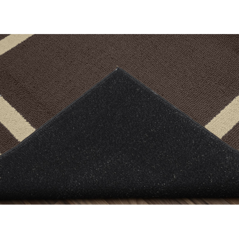 Tapis brun / beige Ertan, Rectangle 2 pi x 3 pi 3 po