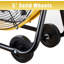 24 In. 3 Speeds High Velocity Internal Oscillating Barrel Floor Fan In Yellow With Powerful 1/4 Motor