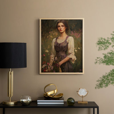 WOMEN Series CCLXXII Framed Print - Solid Wood
