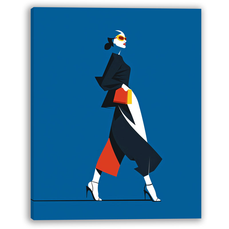 Chic Confidence Wrapped Canvas Wall Art