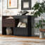 Armoire de rangement extensible et rotative avec tiroir, tablettes réglables et deux portes rabattables pour une organisation polyvalente