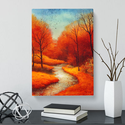 Watercolour Autumn Landscape Vol.1 - Wrapped Canvas