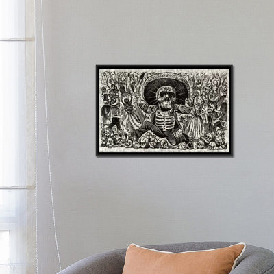 People Art Skeletons - Calavera from Oaxaca by Jose Guadalupe Posada - Gallery Wall Print on Canvas