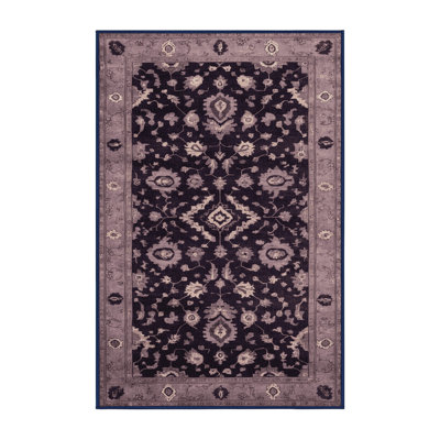 Tapis mauve lavable à la machine