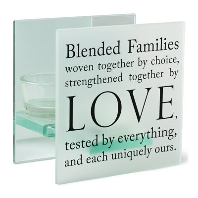 4'' H Glass Tabletop Tealight Holder with Candle Included