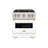 ZLINE Autograph Edition 30 in. Classic Satin Steel Gas Range w/ White Door & Accents-105283450