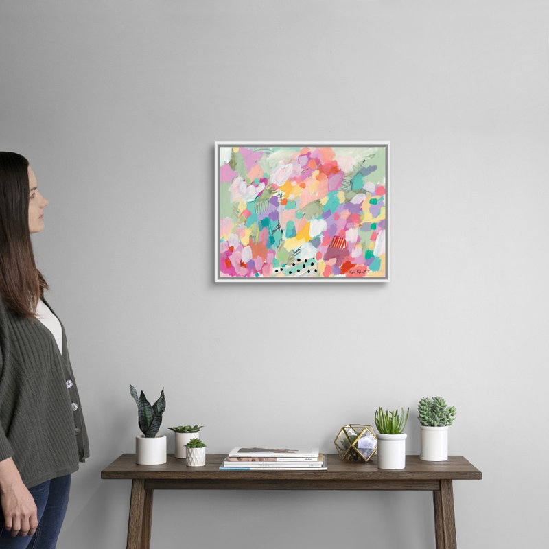 Reproduction d’art sur toile kaléidoscope par Kait Roberts, Toile blanche encadrée, H 18 po x l 22 po x P 1,75 po