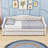 Upholstered Twin XL Daybed with Trundle and LED Belt-1892125655