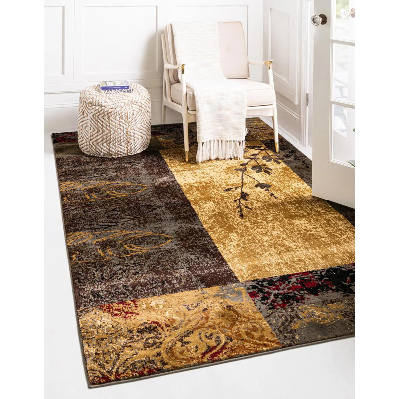 Contemporary Arabica Area Rug Caramel Color, Rectangle 10' x 13'1"