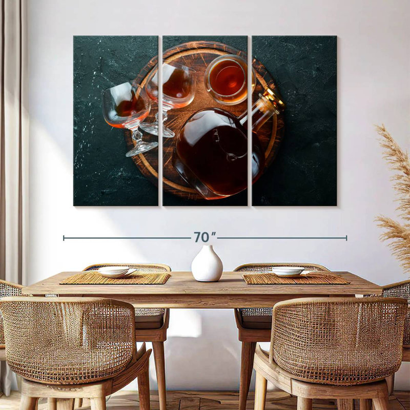 Yarlin Cognac Drinks Tray, 42" H x 65" W