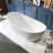 67" 100% Acrylic Freestanding Soaking Bathtub In Gloss White