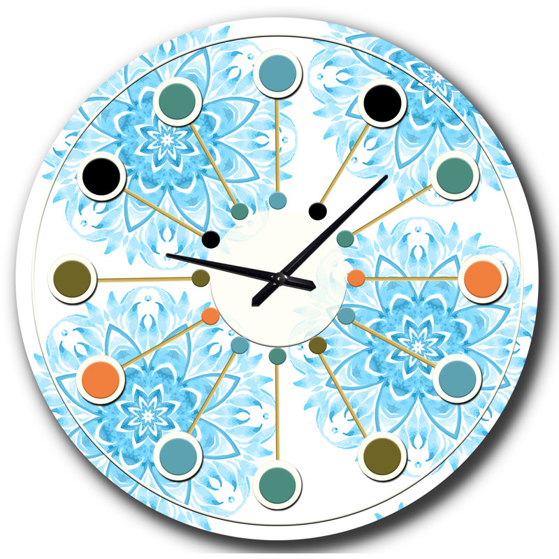 Horloge murale circulaire Mid-Century, Moyenne