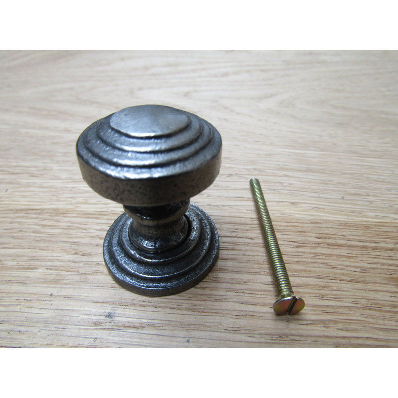 Clem 30mm Diameter Mushroom Knob, Antique Iron