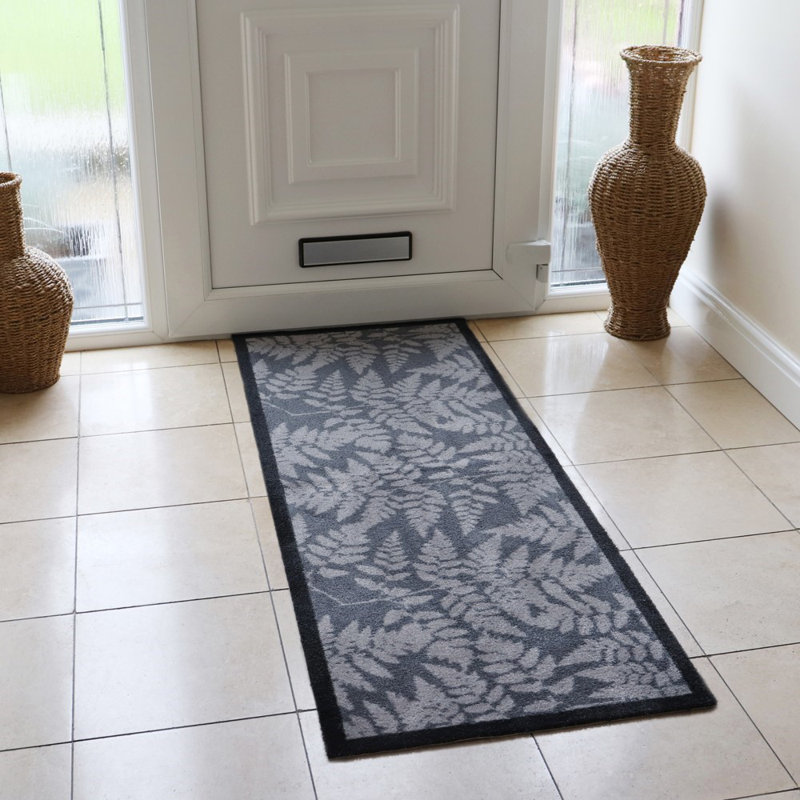 Non-Slip Floral Indoor Doormat, Rectangle 57cm W x 150cm L