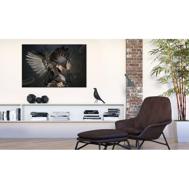 Warrior Of Darkness - peinture sur toile tendue, H 16 po x l 24 po x P 1 po