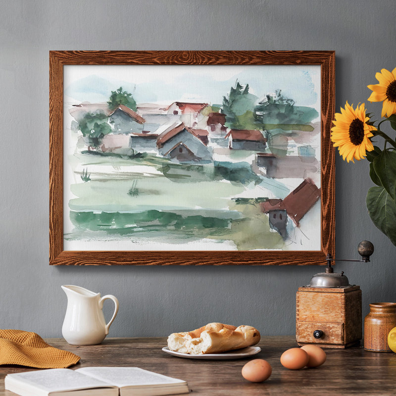 Valley Farm I-2779800, reproduction d'art sur toile, Érable, H 28 po x l 42 po x P 1,5 po