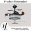 Ventilateur de plafond 42 po avec lumières DEL Krol