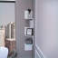 Floating Corner Shelf, 4-Tier Modern Snow White | White | Primary Living Space-122577406