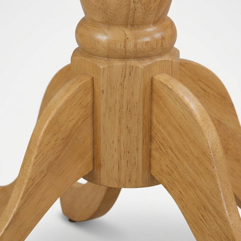 Ensemble de 3 tables de salle à manger en chêne et bois d'hévéa