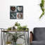 «4-up Love» par Art Licensing Studio, art mural en métal Luxe, 12 po x 12 po