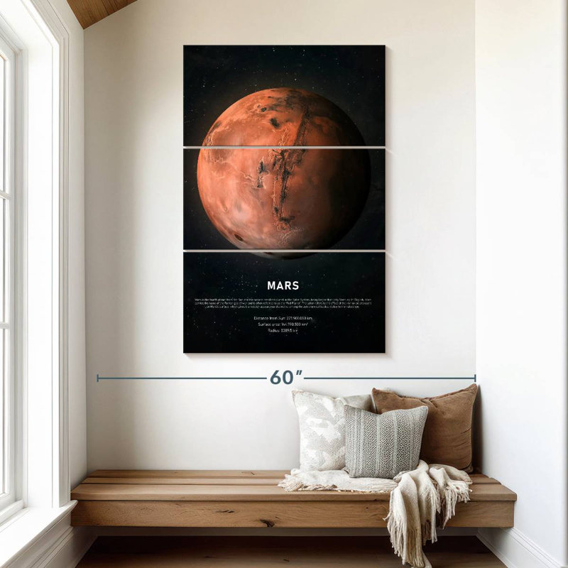 Oberle Description Of Mars, 50" H x 32" W