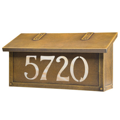 Brass Wall Mounted Mailbox