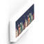 Xmas Festive Street Scene Wooden Memento Block