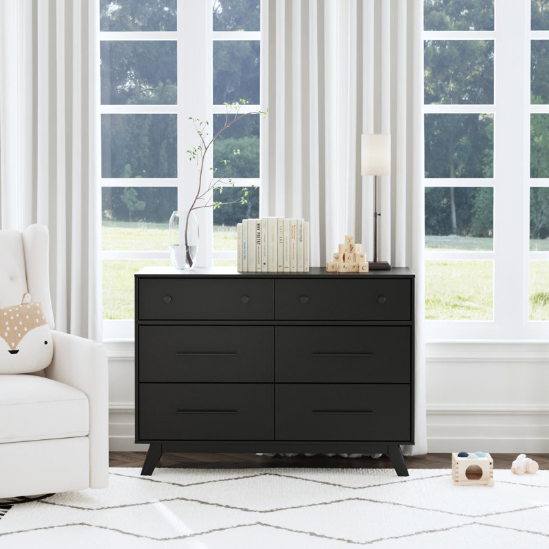 Otto 6-Drawer Dresser, Ebony